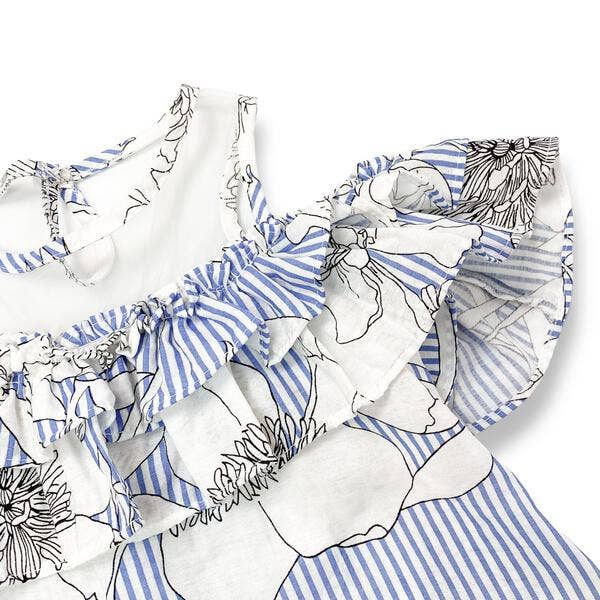Cold Shoulder Floral Blouse