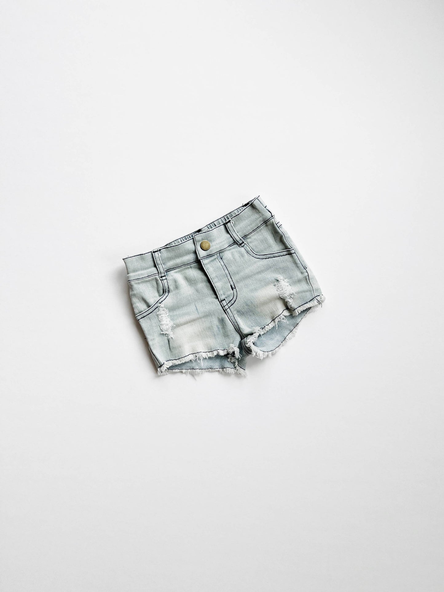 Girls Light wash Denim Shorts