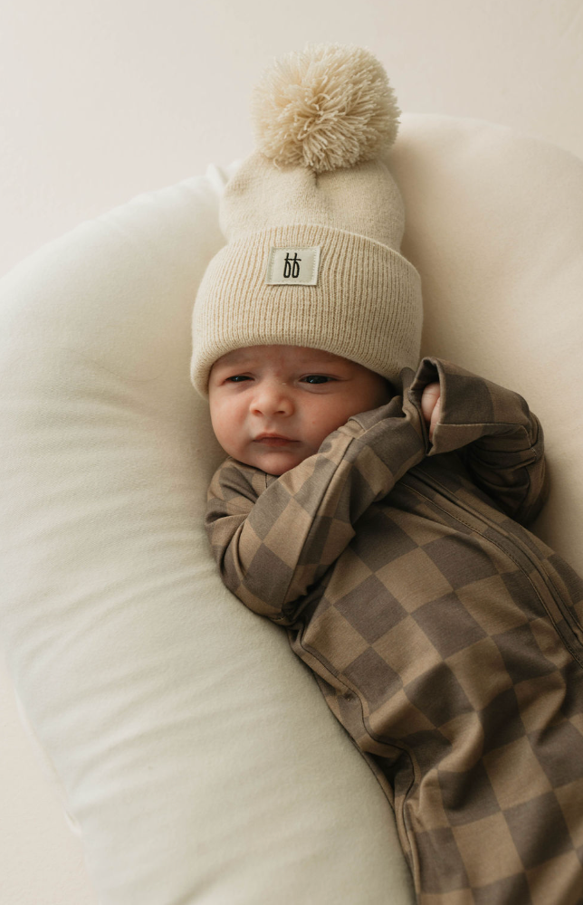 Checkered Bamboo Zip Pajamas