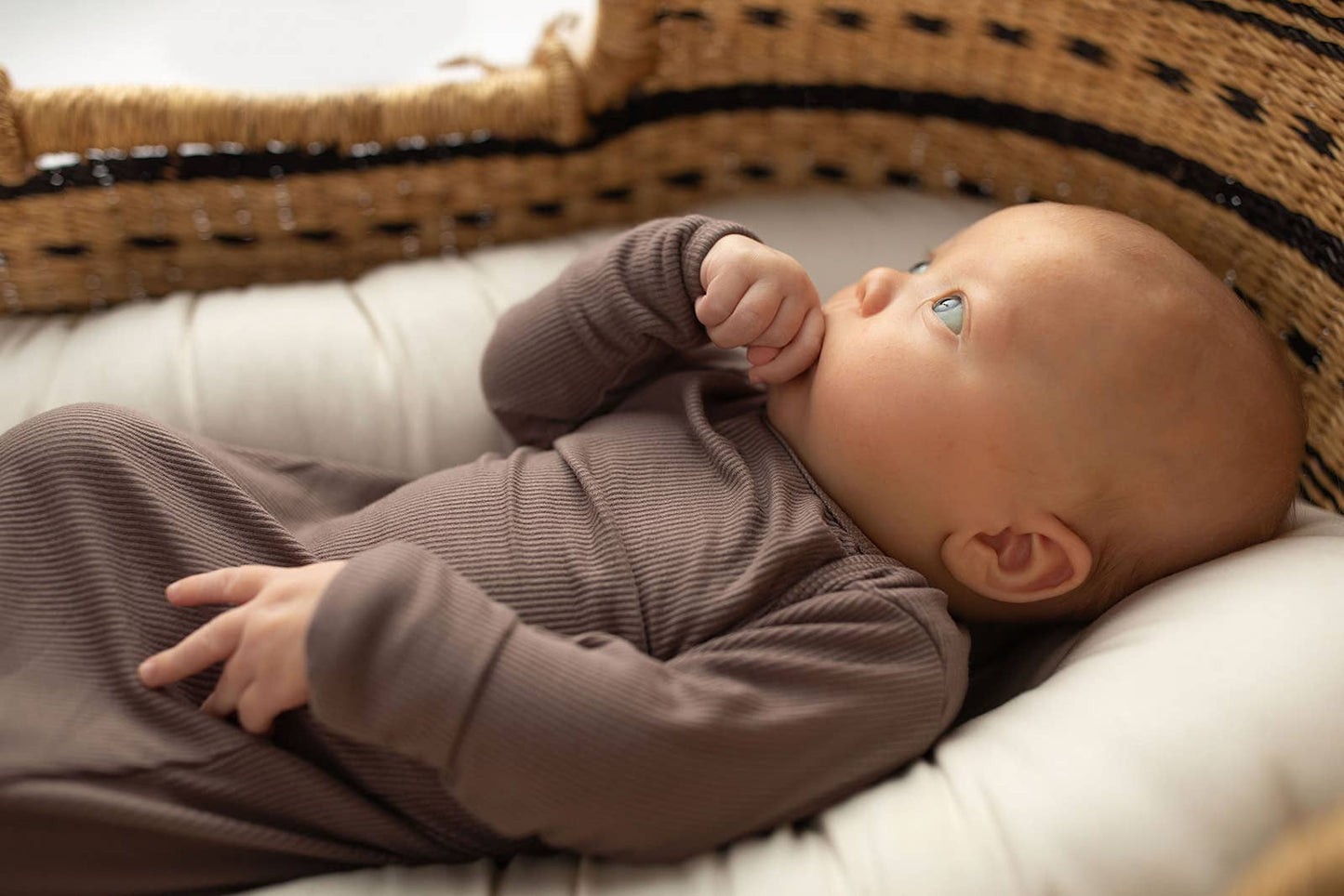Cocoa Ribbed Knotted Gown