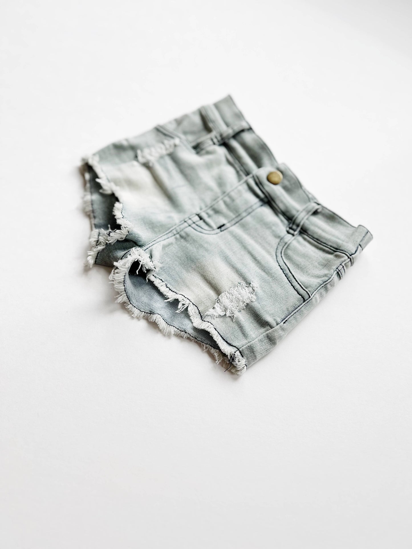 Girls Light wash Denim Shorts