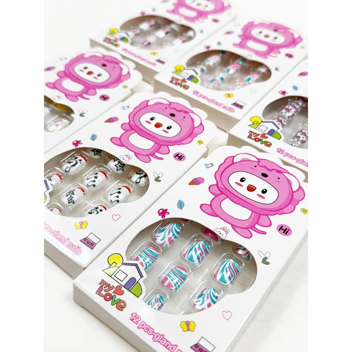 kids Press On Nails Set