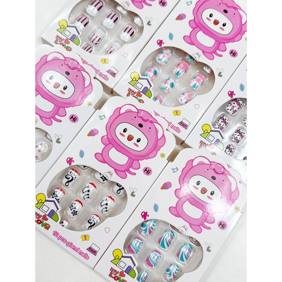 kids Press On Nails Set