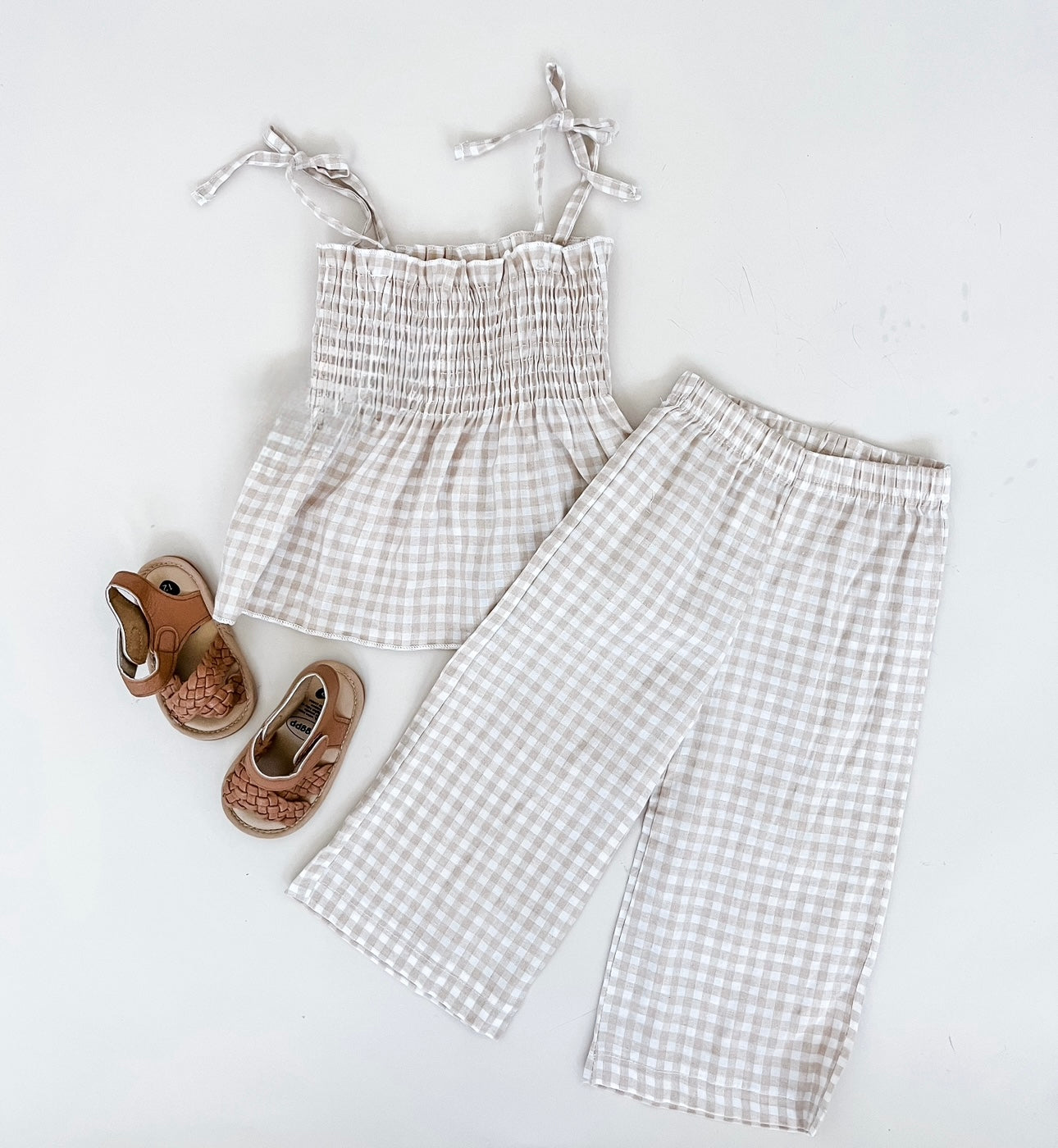Gingham Breeze Two-Piece Set