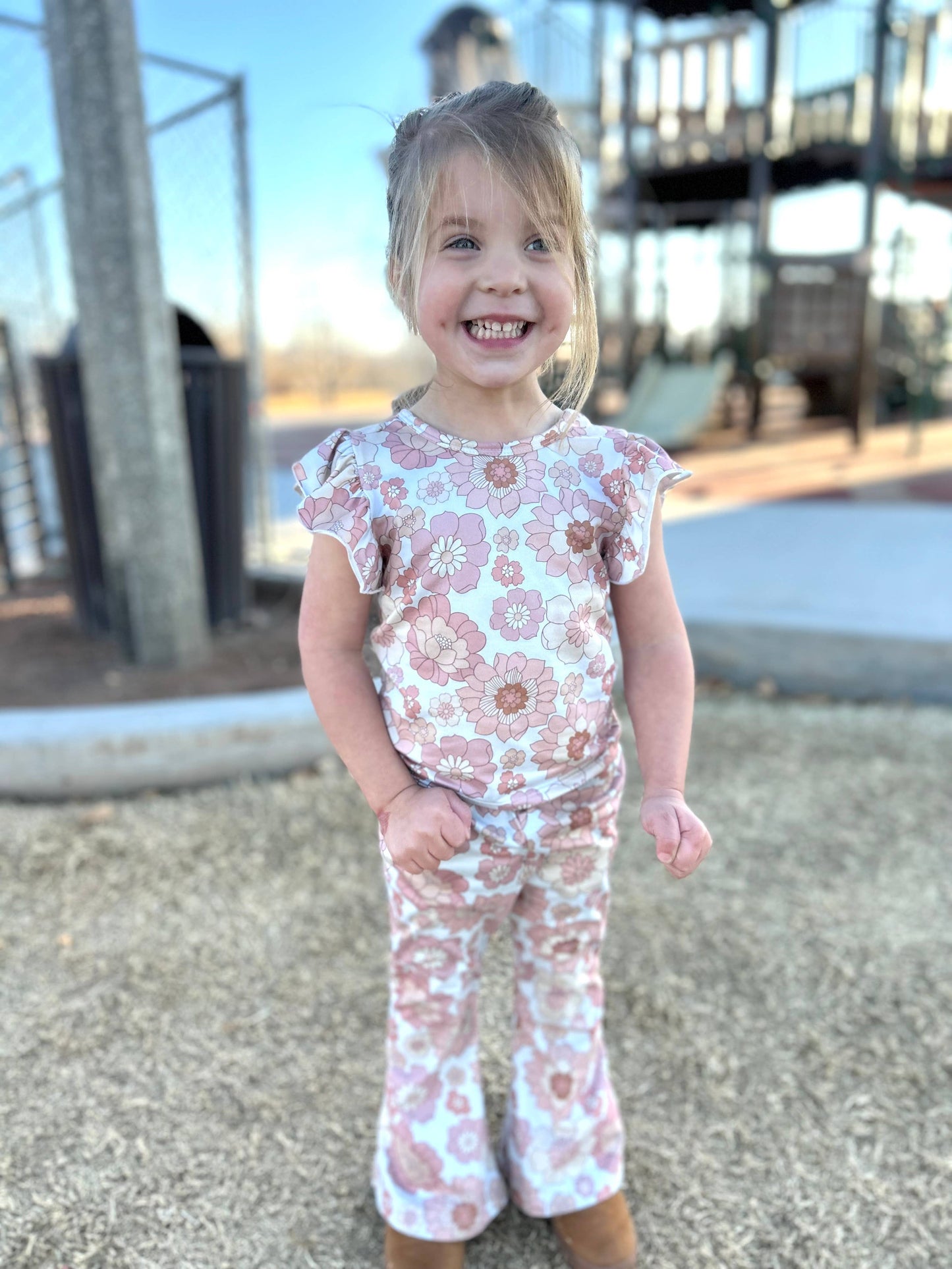 Retro Flower Bell Bottoms
