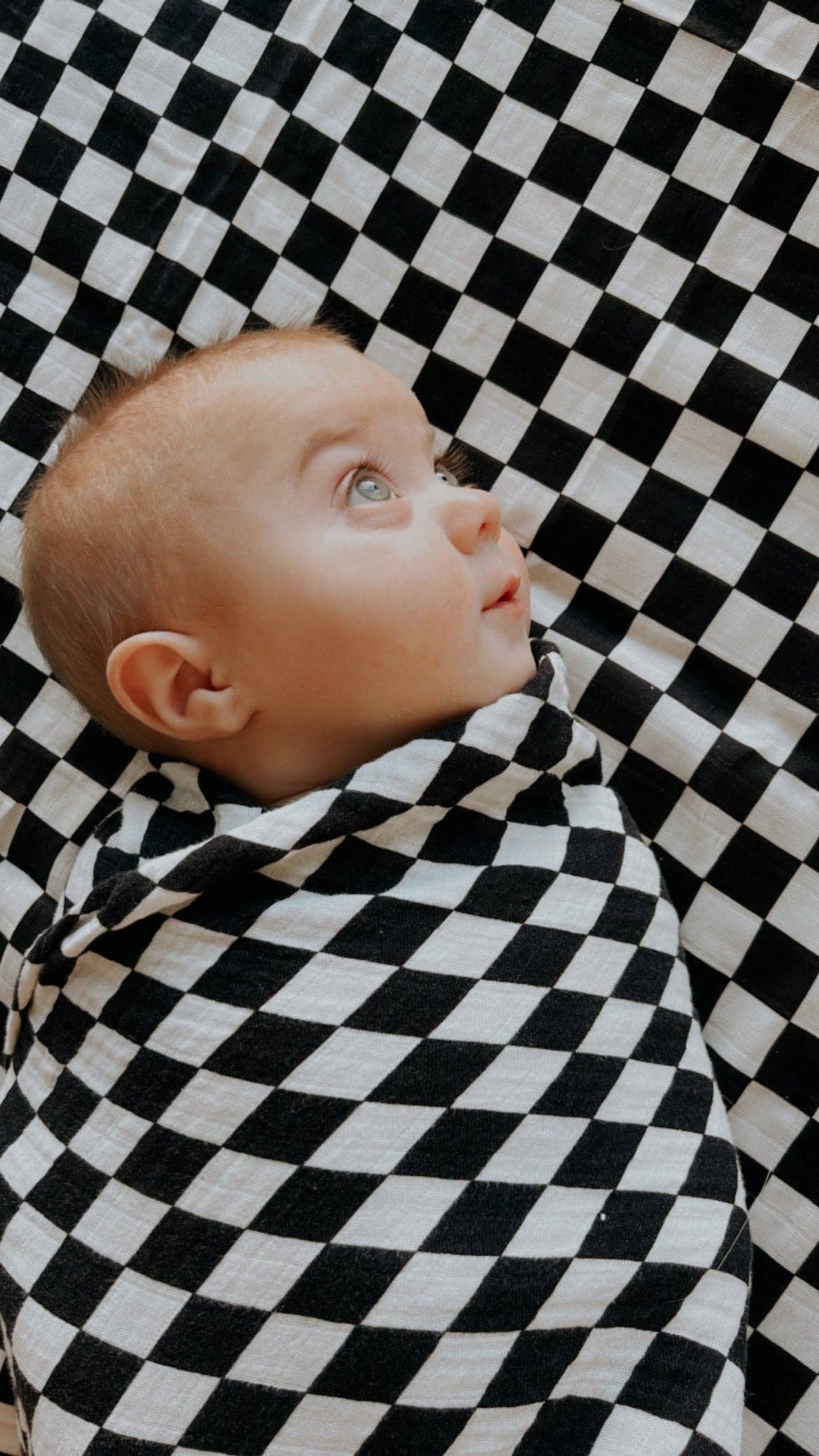 Checkered Muslin Swaddle