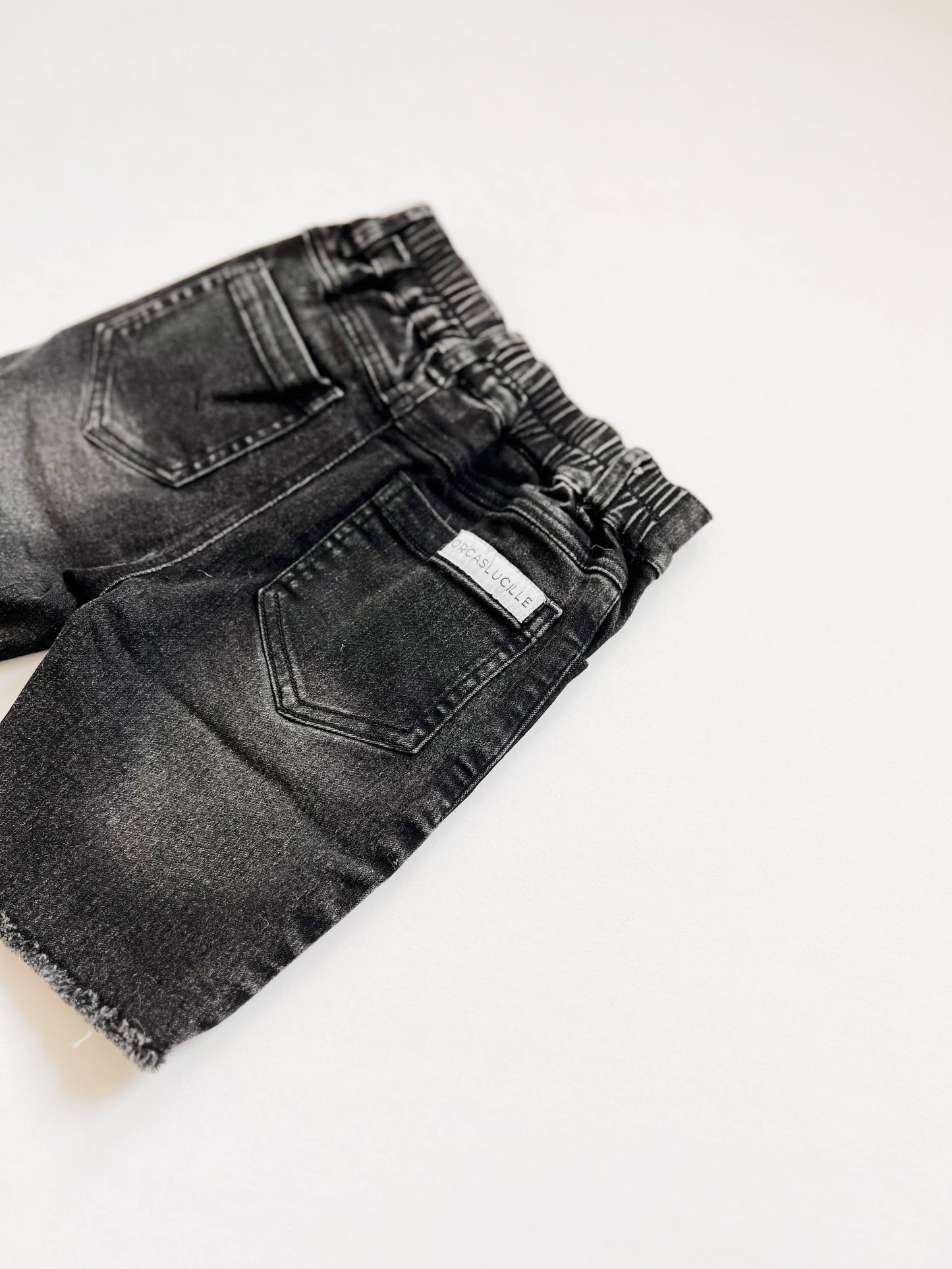 Black Bermuda Denim Shorts