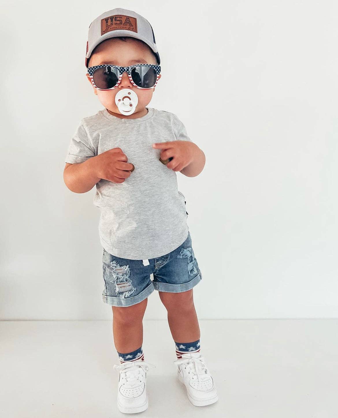 Distressed Denim Short