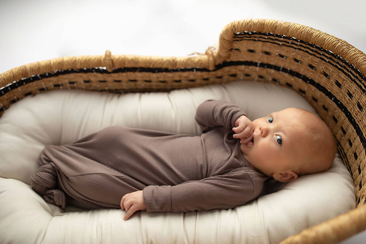 Cocoa Ribbed Knotted Gown