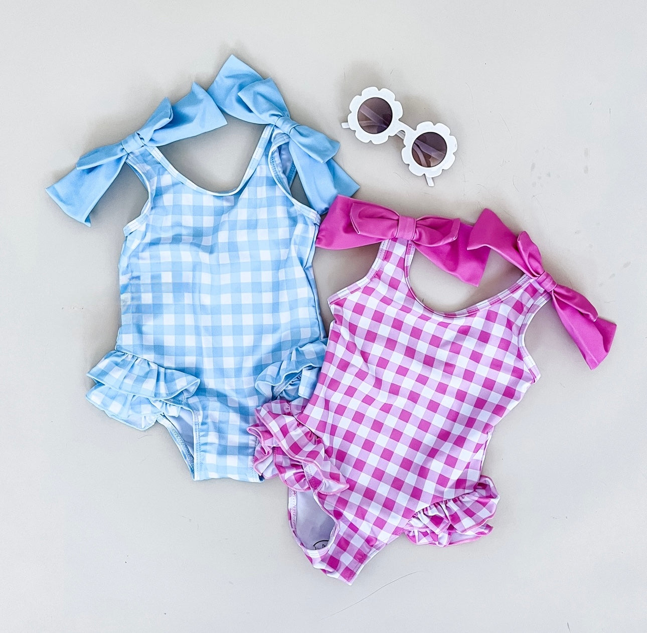 Gingham Ruffle Swimsuit