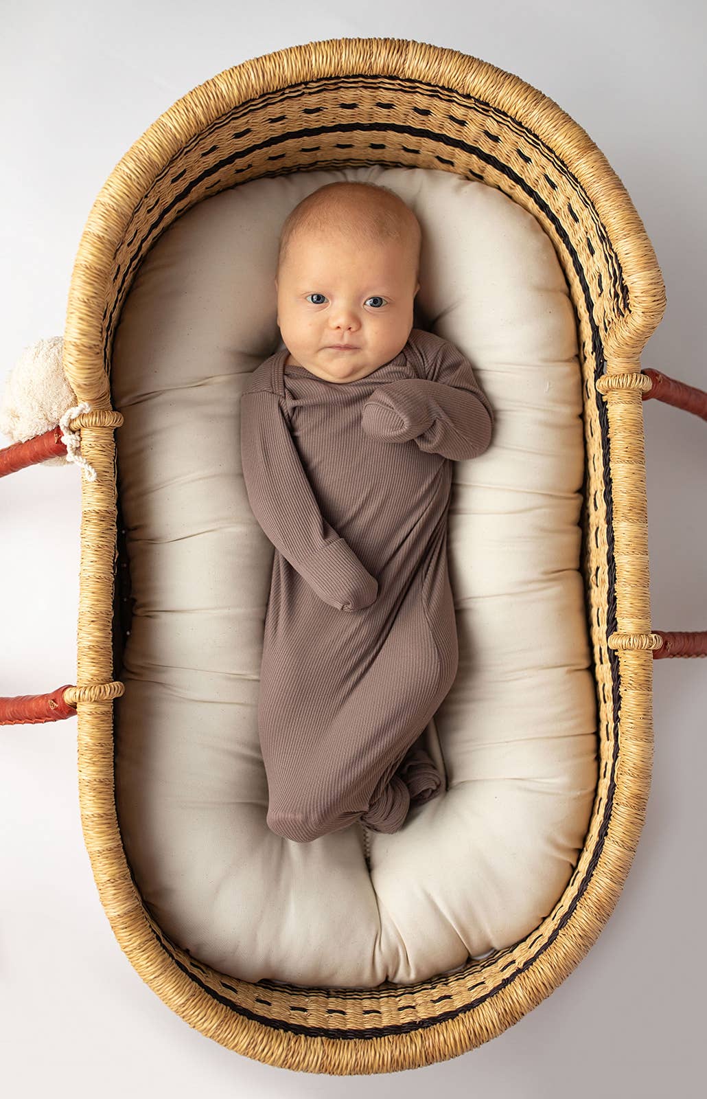 Cocoa Ribbed Knotted Gown