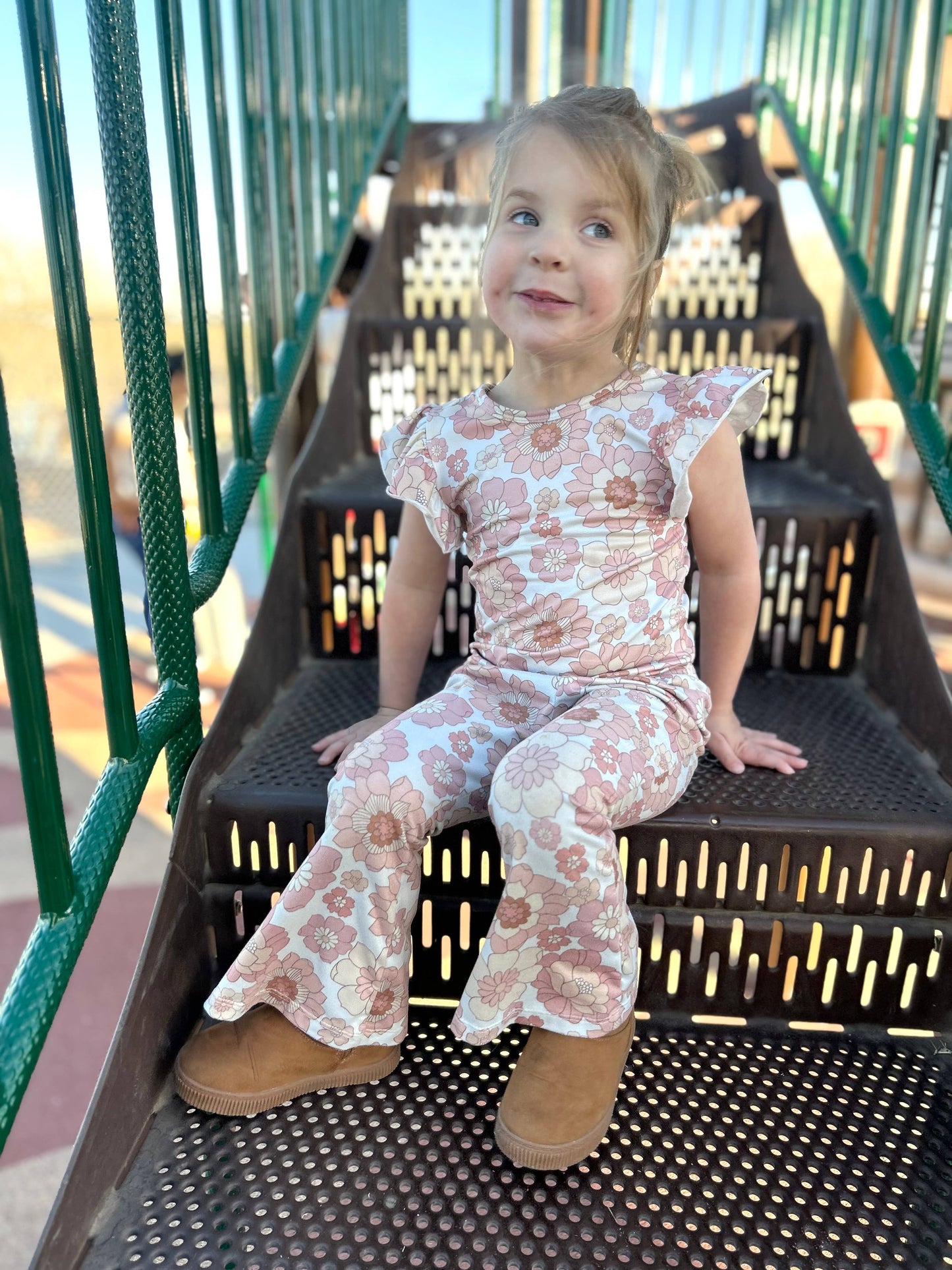 Retro Flower Bell Bottoms
