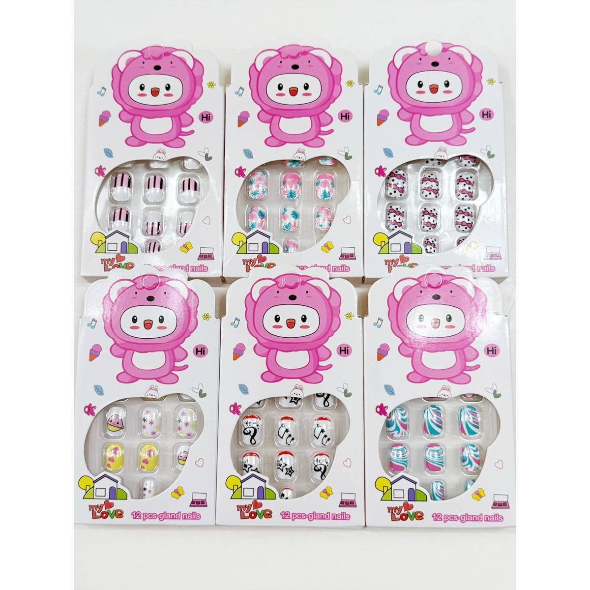 kids Press On Nails Set