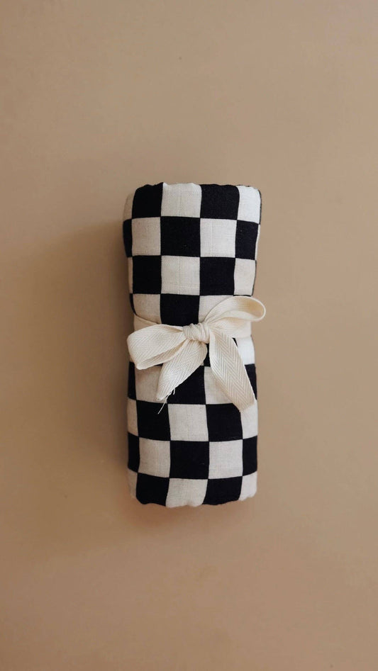 Checkered Muslin Swaddle