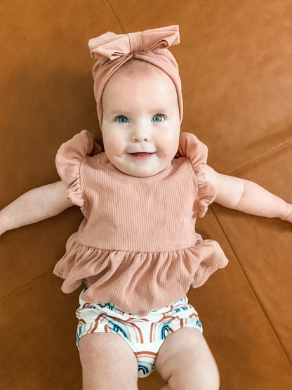 Flutter Sleeve Girl's Pink Shirt