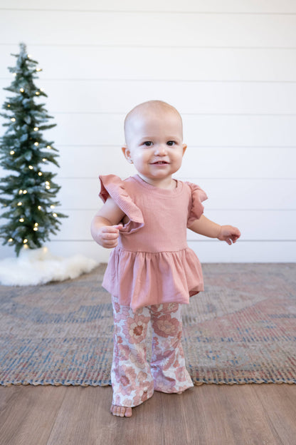 Retro Flower Bell Bottoms