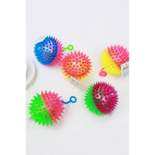 Light Up Spike Yoyo Ball With Squicky Sound