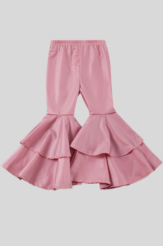 Blush double layer bell bottoms