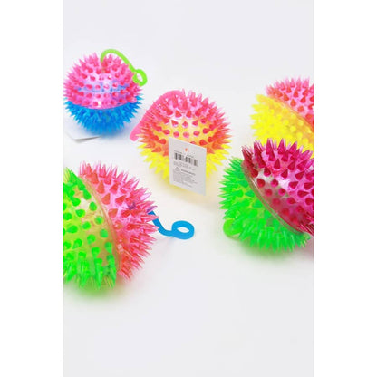 Light Up Spike Yoyo Ball With Squicky Sound