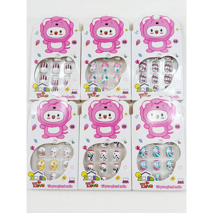 kids Press On Nails Set