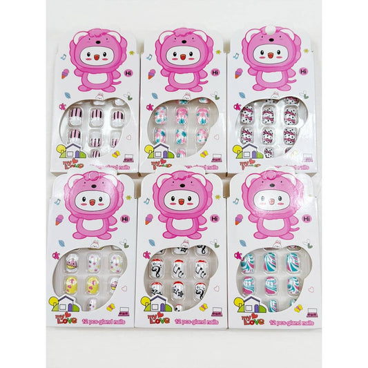kids Press On Nails Set