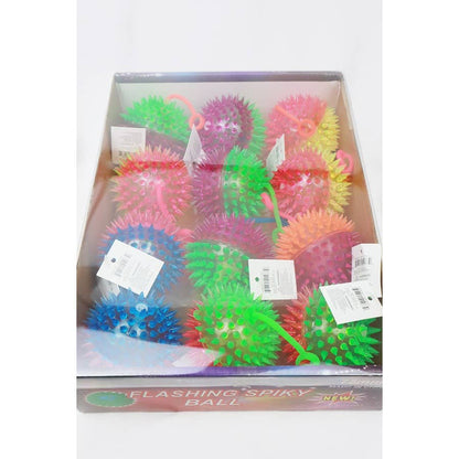 Light Up Spike Yoyo Ball With Squicky Sound